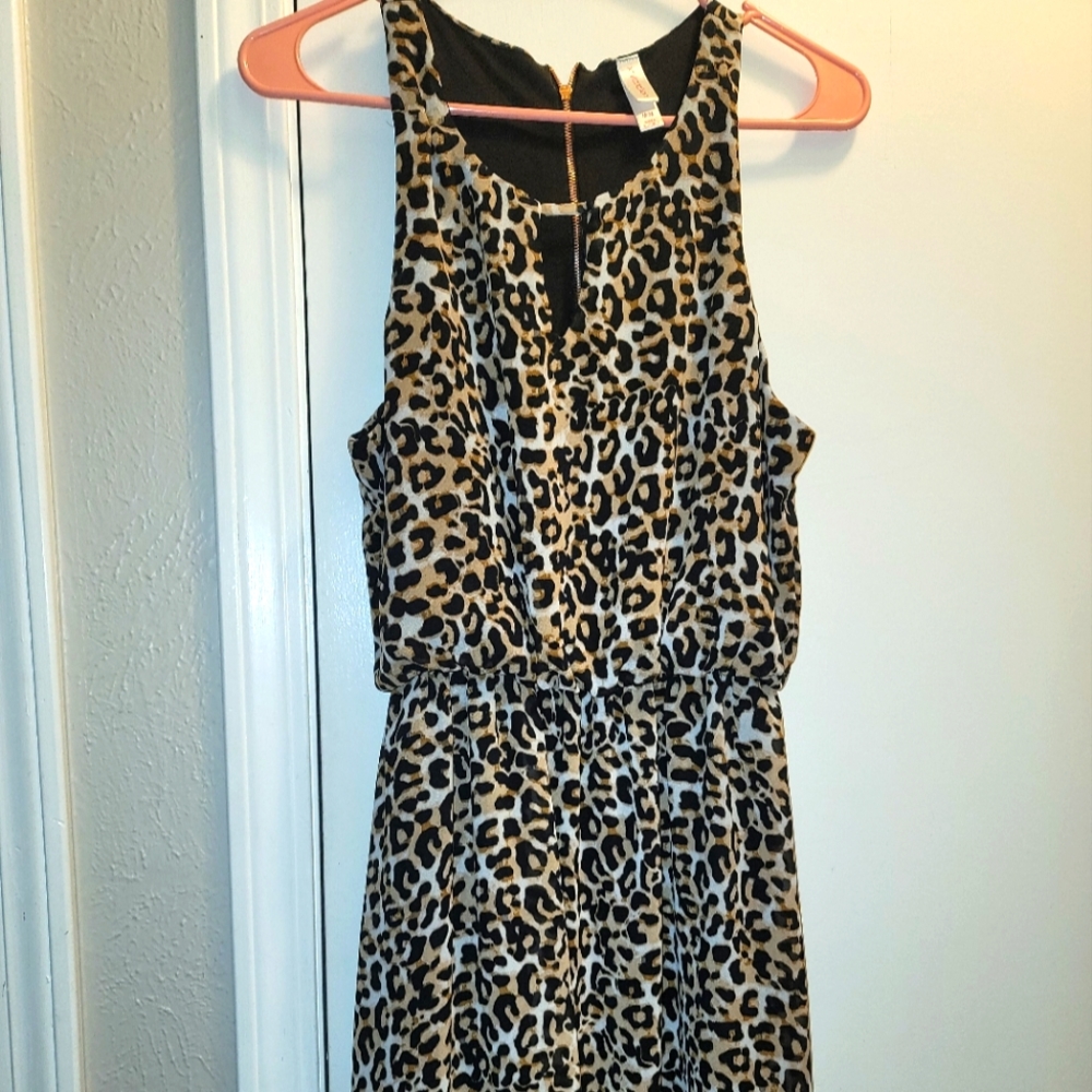 Exhilaration Medium cheetah print dress